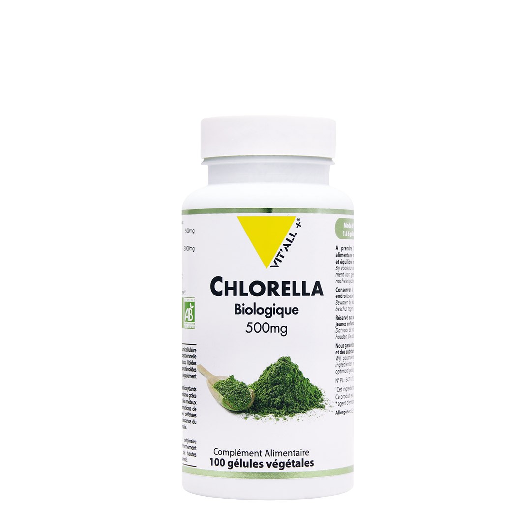 Chlorella bio 500mg 100gel